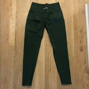 Aurola Yoga Forest Green High-Waisted Leggings